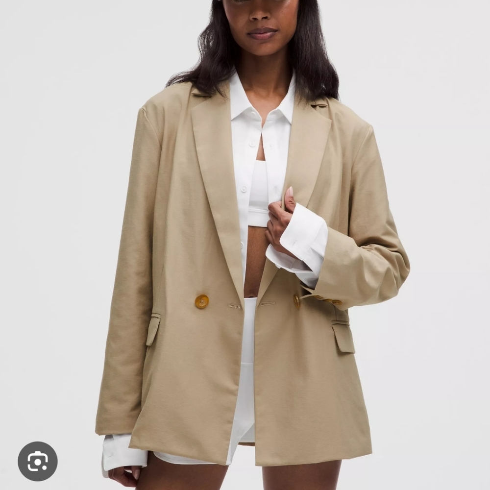 Nqr Lululemon linen Blazer